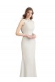Soft Chiffon & Satin Mermaid Long Sleeveless V-Back Bridesmaid Dress Cairns