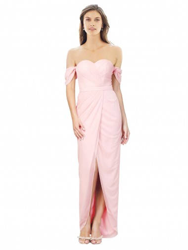 Soft Chiffon A-Line Sleeveless High Low Bridesmaid Dress Cairns