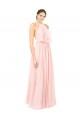 Soft Chiffon Long Sleeveless Open Back Formal Dress / Bridesmaid Dress Cairns