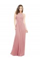 Soft Chiffon A-Line Sleeveless Bliss Pink Bridesmaid Dress Cairns