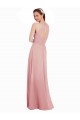 Soft Chiffon A-Line Sleeveless Bliss Pink Bridesmaid Dress Cairns