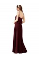 Chiffon A-Line Long Sleeveless Burgundy Gold Bridesmaid Dresses Cairns