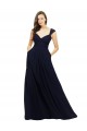 Chiffon Long A-Line Sleeveless Bridesmaid Gowns Cairns