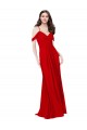 Soft Chiffon A-Line Sleeveless Dark Red Bridesmaid Dress Cairns