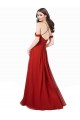 Soft Chiffon A-Line Sleeveless Dark Red Bridesmaid Dress Cairns