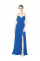 Soft Chiffon A-Line Long Sleeveless Front Slit Bridesmaid Dress Cairns