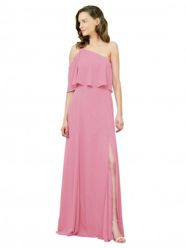 Soft Chiffon A-Line Long Sleeveless Bridal Party Dress Cairns