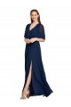Soft Chiffon A-Line Long Flutter Sleeves Bridesmaid Dress / Formal Dress Cairns