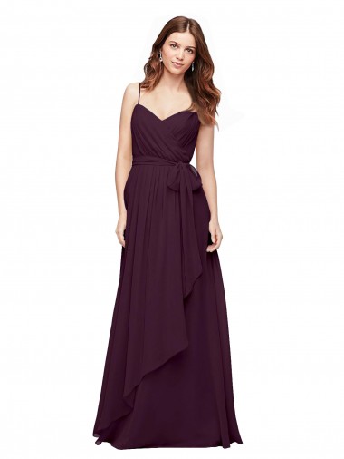 Soft Chiffon A-Line Sleeveless Grape Bridesmaid Dress / Formal Dress Cairns