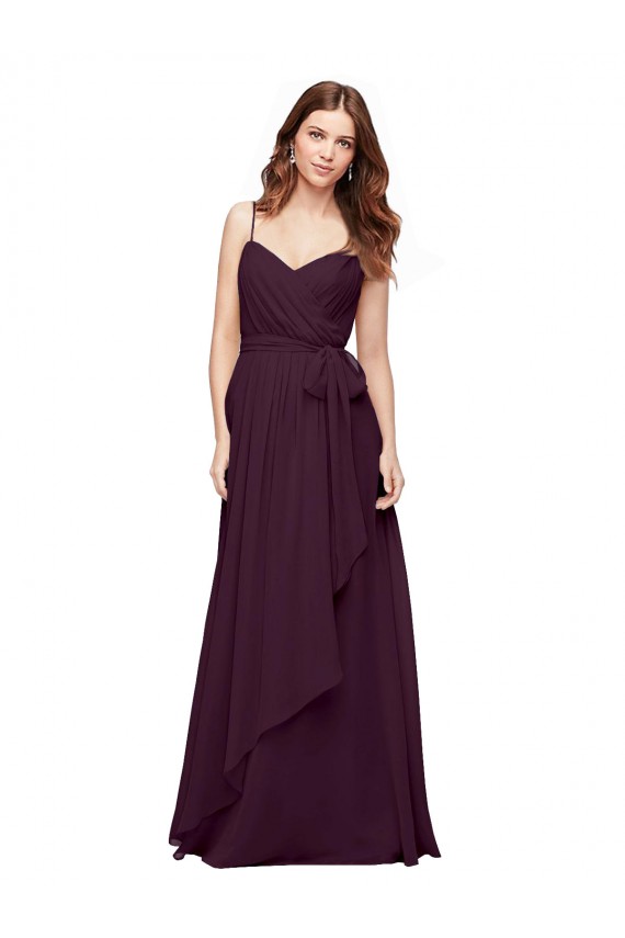 Soft Chiffon A-Line Sleeveless Grape Bridesmaid Dress / Formal Dress Cairns