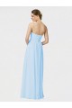 Soft Chiffon A-Line Long Sleeveless Light Sky Blue Formal Dress / Bridesmaid Dress Cairns