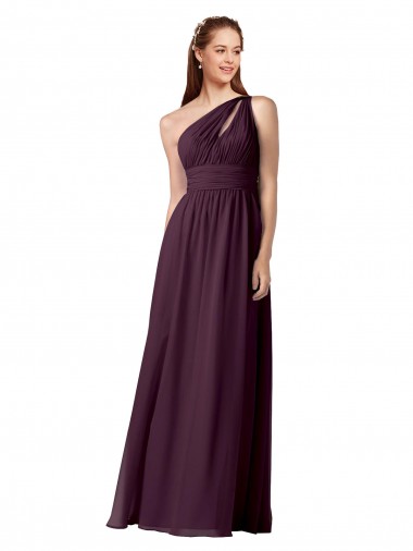 Chiffon A-Line Long Floor Length Sleeveless Bridesmaid Dress Cairns