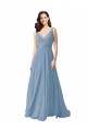 Chiffon A-Line Long Sleeveless Wedding Party Dress Cairns
