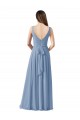 Chiffon A-Line Long Sleeveless Wedding Party Dress Cairns