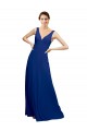 Chiffon A-Line Long Floor Length Sleeveless Low Back Bridesmaid Dress Cairns