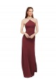 Soft Chiffon Sheath Long Sleeveless Open Back Formal Dress / Bridesmaid Dress Cairns