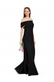 Soft Chiffon Mermaid Long Sleeveless Black Prom Dresses Cairns