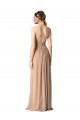 Soft Chiffon A-Line Long Sleeveless Open Back Bridesmaid Dress / Formal Dress Cairns