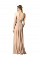 Soft Chiffon A-Line Long Sleeveless Open Back Dark Navy Bridesmaid Dresses Cairns