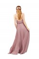 Chiffon A-Line Long Sleeveless Royal Blue Bridesmaid Dress / Evening Dress Cairns
