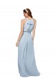 Soft Chiffon A-Line Long Sleeveless High Neck Bridesmaid Dresses Cairns