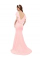 Soft Chiffon Mermaid Long Flutter Sleeves Low Back Bridesmaid Dress Cairns