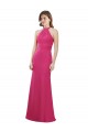 Soft Chiffon Long Sleeveless Criss Cross Open Back Bridesmaid Dress Cairns