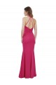 Soft Chiffon Long Sleeveless Criss Cross Open Back Bridesmaid Dress Cairns