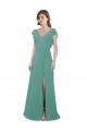 Soft Chiffon A-Line Long Cap Sleeves V-Back Formal Dress / Bridesmaid Dress Cairns