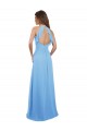 Chiffon A-Line Long Sleeveless Halter Neck Open Back Bridesmaid Dresses Cairns