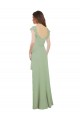 Soft Chiffon A-Line Long Cap Sleeves Low Back Bridesmaid Dress / Formal Dress Cairns