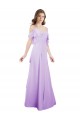 Soft Chiffon A-Line Long Cold Shoulder Formal Dress / Bridesmaid Dress Cairns