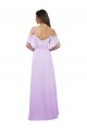 Soft Chiffon A-Line Long Cold Shoulder Formal Dress / Bridesmaid Dress Cairns