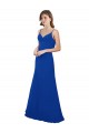 Soft Chiffon A-Line Long Sleeveless Low Back Evening Dress / Bridesmaid Dress Cairns