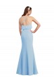 Soft Chiffon Mermaid Long Sleeveless Low Back Bridesmaid Dress Cairns