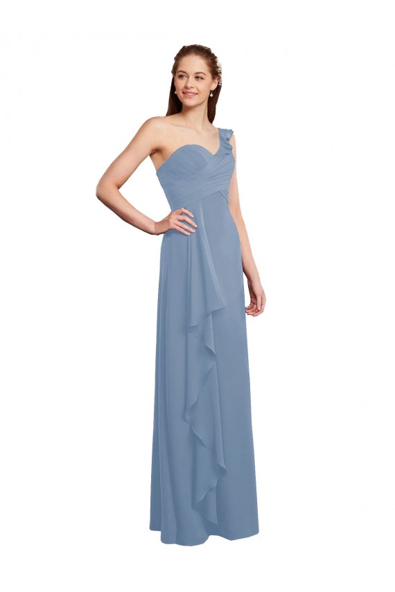 Chiffon A-Line Long Sleeveless Formal Dress / Bridesmaid Dress Cairns