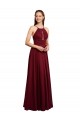Chiffon A-Line Sleeveless Burgundy Bridesmaid Dress / Evening Dress Cairns
