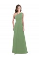 Soft Chiffon Long Sleeveless Side Slit Bridesmaid Dresses Cairns
