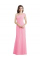 Chiffon A-Line Long Sleeveless One Shoulder Bridesmaid Dresses Cairns