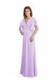 Soft Chiffon A-Line Long Split Sleeves V-Back Bridesmaid Dress Cairns