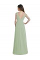 Soft Chiffon A-Line Long Sleeveless V-Back Formal Dress / Bridesmaid Dress Cairns
