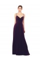 Soft Chiffon A-Line Long Sleeveless Criss Cross Open Back Formal Dress / Bridesmaid Dress Cairns
