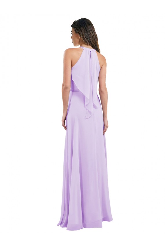 Chiffon A-Line Long Lilac Bridesmaid Dress / Evening Dress Cairns