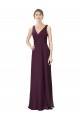 Soft Chiffon & Lace A-Line Long Sleeveless Bridesmaid Gown Cairns