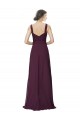 Soft Chiffon & Lace A-Line Long Sleeveless Bridesmaid Gown Cairns