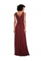 Soft Chiffon Long Sleeveless V-Back Bridesmaid Dress Cairns