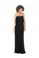 Soft Chiffon Sheath Sheath Sleeveless Black Bridesmaid Dress Cairns