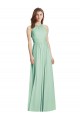 Soft Chiffon A-Line Long Sleeveless Open Back Semi Formal Evening Dress / Bridesmaid Dress Cairns