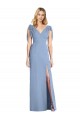 Soft Chiffon Mermaid Long Sleeveless V-Back Bridesmaid Dress Cairns