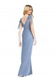Soft Chiffon Mermaid Long Sleeveless V-Back Bridesmaid Dress Cairns